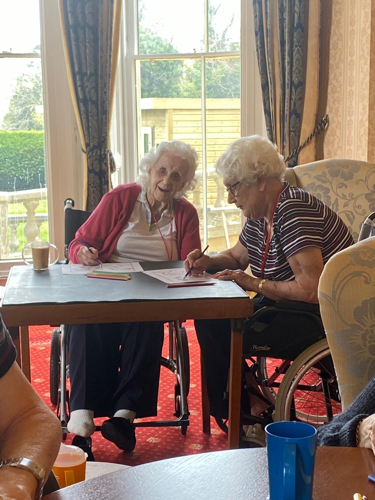 Arts and Crafts at Bricklehampton Hall Blissful Care Homes
